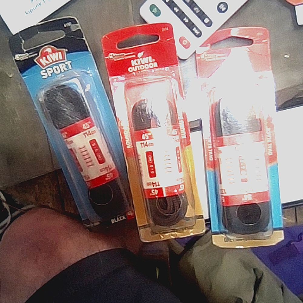 Shoelaces.  3 pair